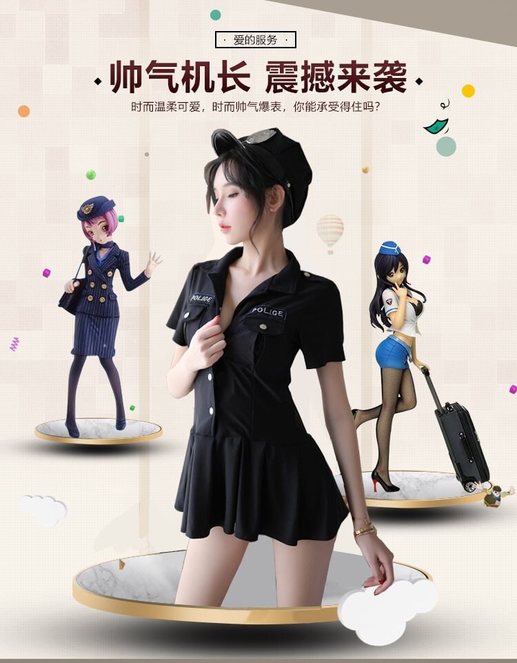 Sexy Policewoman Costume PL002