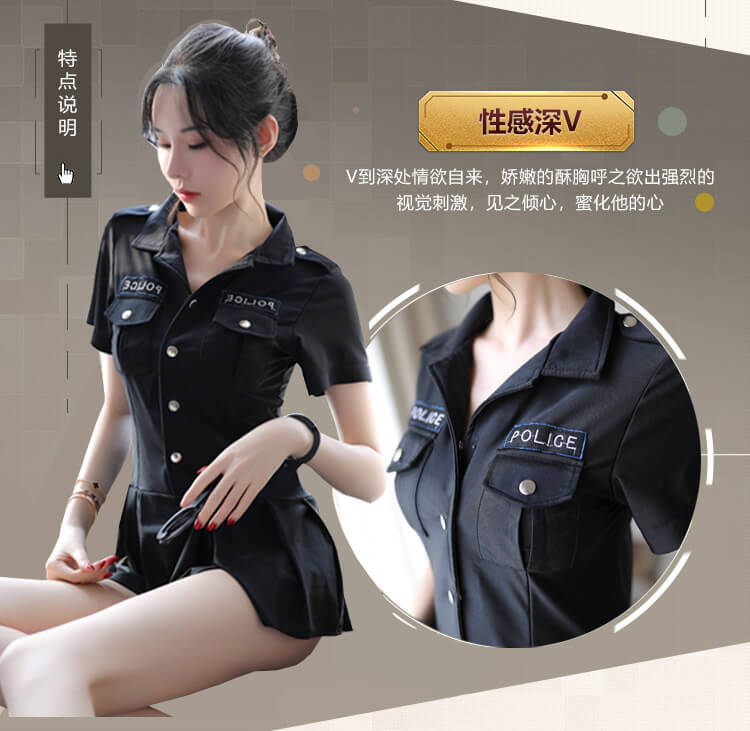 Sexy Policewoman Costume PL002