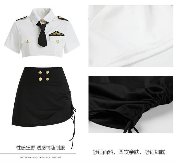 Sexy Policewoman Role-Play Costume PL004